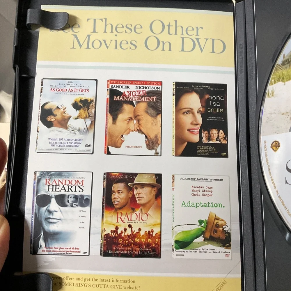 DVD - Something’s gotta Give.  V162
